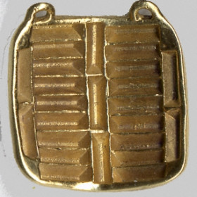 USC-style gold plaque