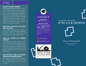 enucleation brochure