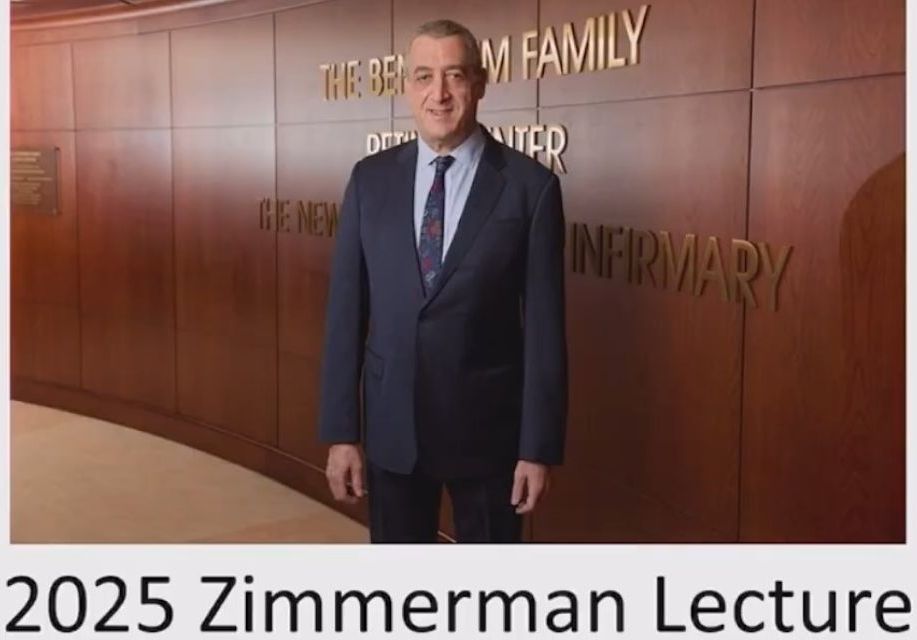 Dr. Finger Presents the Zimmerman Lecture at the AAO Symposium